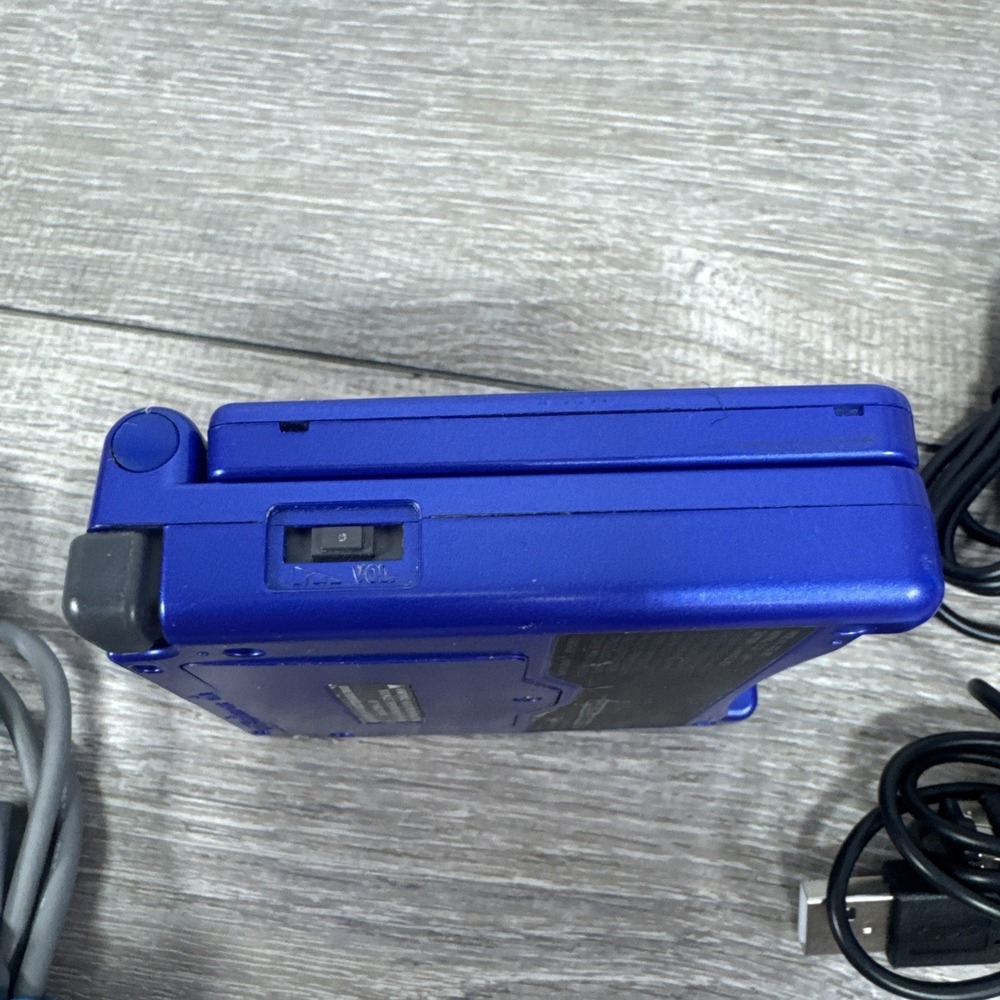 Nintendo Gameboy Advance GBA SP Console AGS-001 Blue Tested New Battery Cables - Picture 11 of 12
